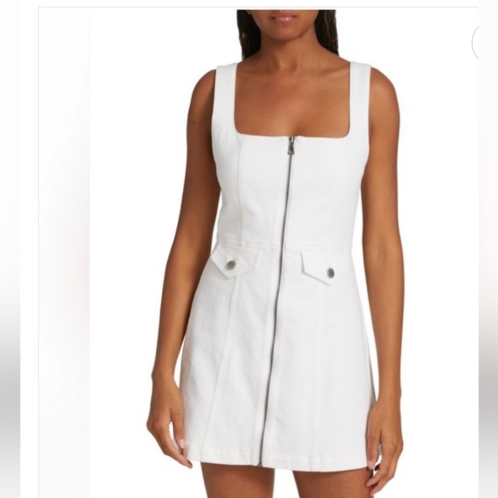 Alice + Olivia Theresa Denim Mini Dress NWOT